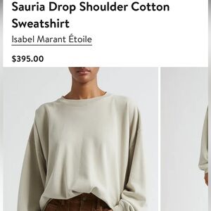 Isabel Marant Sauria pleated crewneck sweatshirt
NEW w tags